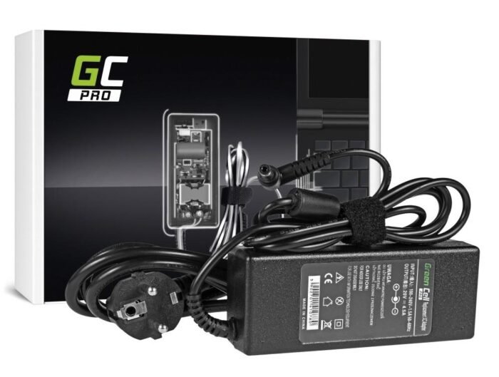 Захранване за лаптоп GREEN CELL, За TOSHIBA/ ASUS / Fujitsu, 20V, 4.5A, 5.5mm-2 - Image 1