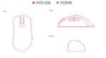 Геймърска мишка ZOWIE EC3-C, Черен - Image 8