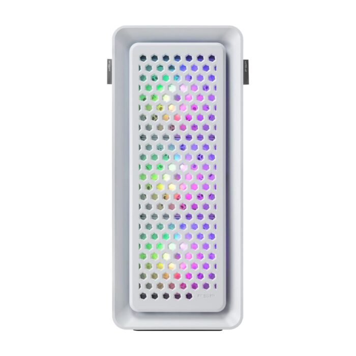 Кутия FSP CUT593, ATX, Ultra-Tower, Type-C, 4 x ARGB 140mm, Бяла - Image 3