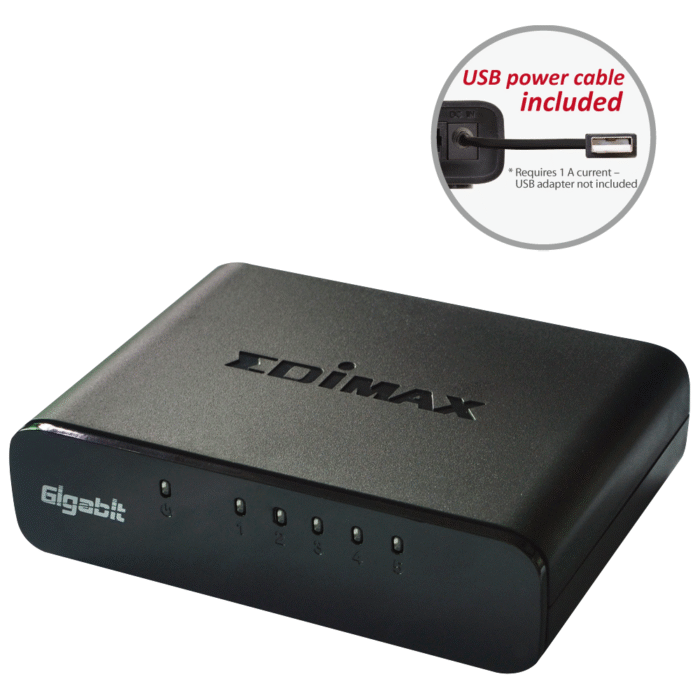 Суич EDIMAX ES-5500G V3, 5 портов, Gigabit - Image 1