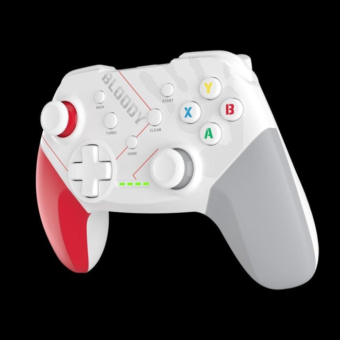 Геймърски контролер A4tech Bloody GPW50, Dual-mode жичен и безжичен, Бял - Image 4