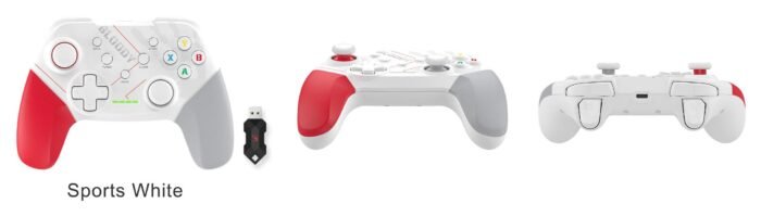 Геймърски контролер A4tech Bloody GPW50, Dual-mode жичен и безжичен, Бял - Image 1