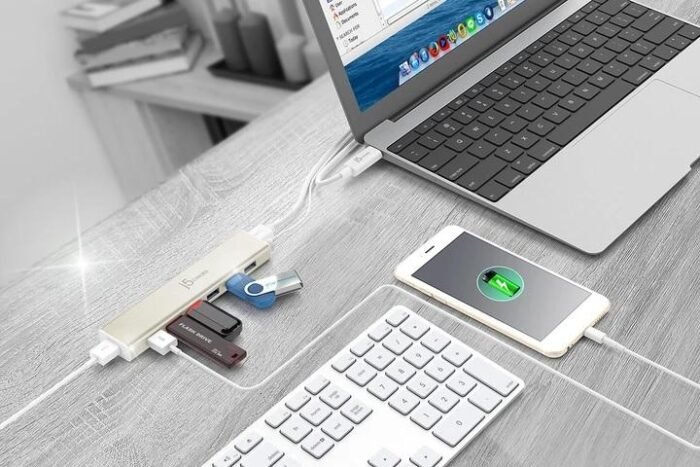 Хъб 7-портов J5 Create USB-C JCH377, USB 3.0, 1:7, Бял - Image 3
