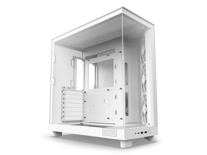 Кутия NZXT H6 Flow Matte White - Middle Tower - Image 1