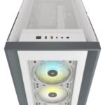 Кутия Corsair iCUE 5000X RGB Mid Tower, Tempered Glass, Бяла - Image 6