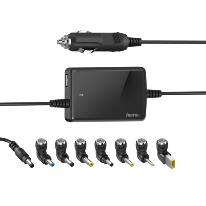 Универсално зарядно за лаптоп HAMA, за кола, вх.12-15 V, изх.15-19 V/70W, 200008 - Image 2