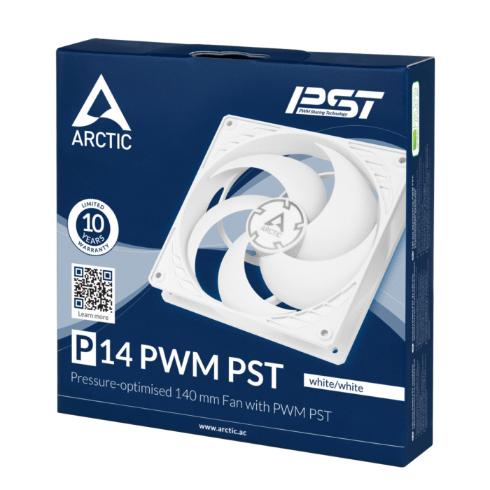 Вентилатор ARCTIC P14 PWM PST White/White - Image 4