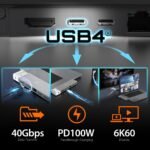 Докинг станция j5create JCD395, USB4 Hub, MagSafe Kit, За MacBook Pro 2021/2022 - Image 7
