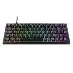 Геймърскa механична клавиатура XTRFY K5, 65% Hotswap, RGB подсветка, UK Layout Kailh Red, Черен - Image 2