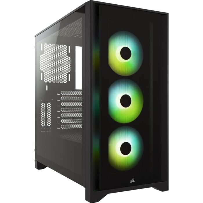 Кутия Corsair iCUE 4000X RGB Mid Tower, Tempered Glass, Черна - Image 1