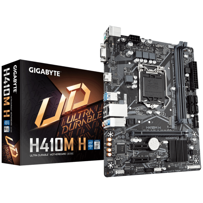 Дънна платка GIGABYTE H410M-H V2, Socket 1200 - Image 1