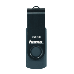 USB памет HAMA Rotate, 256GB,USB 3.0 90 MB/s, Петролно синьо