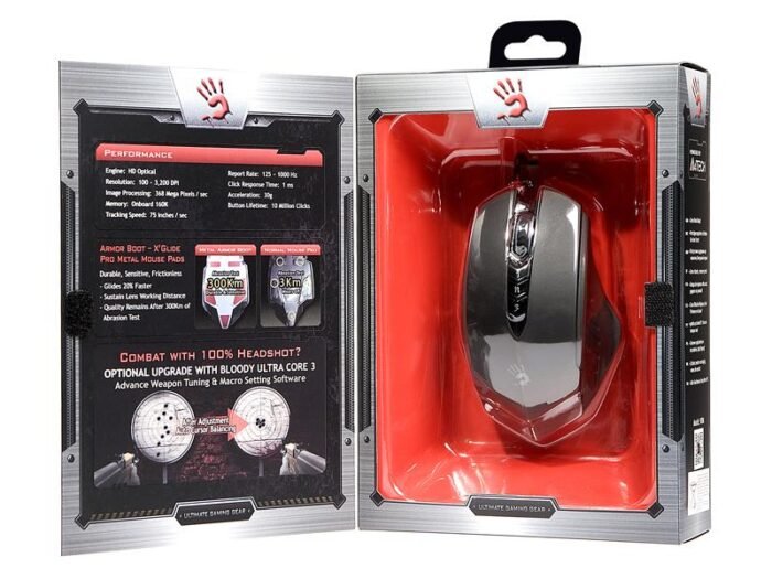 Геймърска мишка Bloody V8M, Оптична, Жична, USB - Image 6