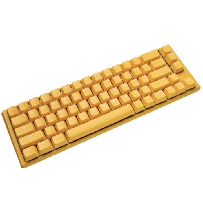 Геймърскa механична клавиатура Ducky One 3 Yellow SF 65, Cherry MX Black суичове - Image 1