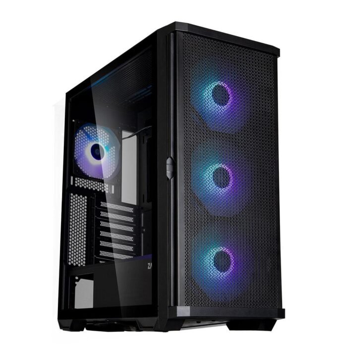 Кутия ZALMAN Z10 PLUS, Tempered Glass, RGB Mid-Tower, Черна - Image 1