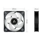 Вентилатор ARCTIC P12 Black, A-RGB, 120mm - Image 4