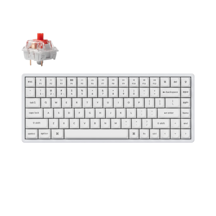 Геймърска механична клавиатура Keychron K2 Pro White QMK/VIA - K2P-P1 - Image 1