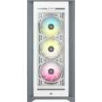 Кутия Corsair iCUE 5000X RGB Mid Tower, Tempered Glass, Бяла - Image 2