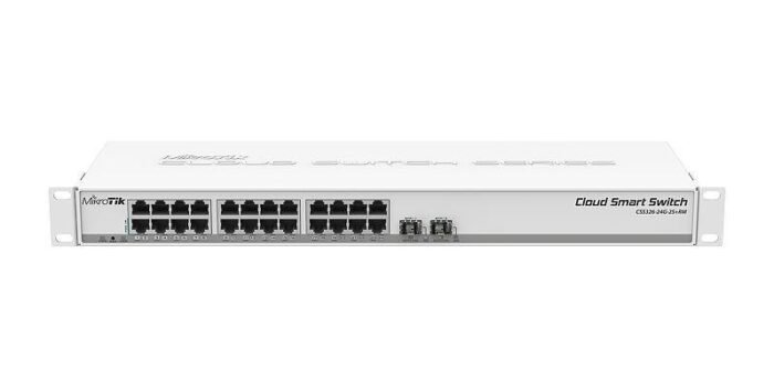 Суич MikroTik 326-24G-2S+RM 24 x Gigabit Ethernet ports, 10/100/1000Mbps, 2x SFP+ cages, монтаж в шкаф - Image 1