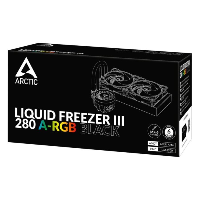 Охладител за процесор Arctic Liquid Freezer III 280 Black A-RGB - Image 6