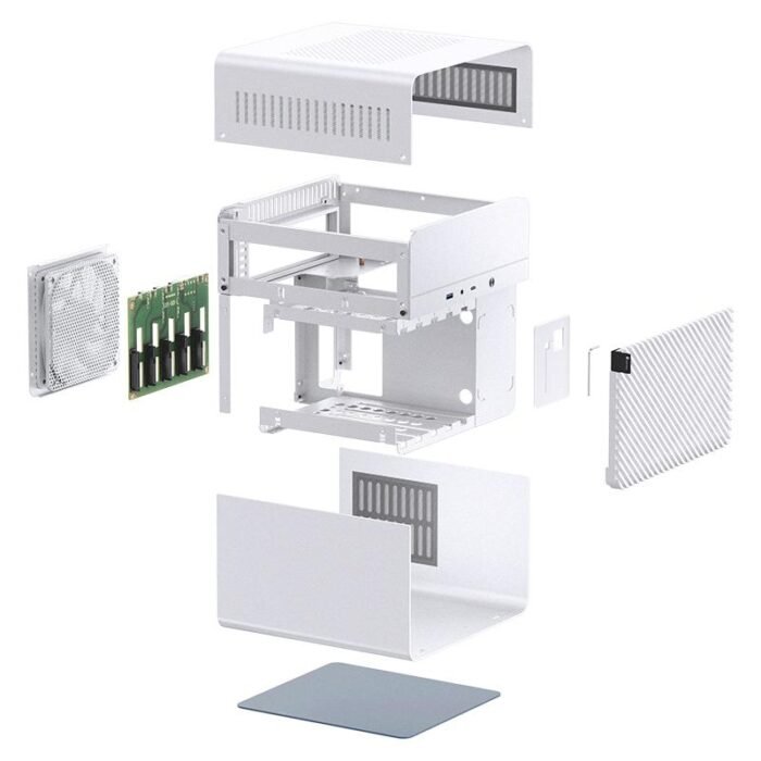 Кутия Jonsbo N2, Mini-ITX, Бяла - Image 8
