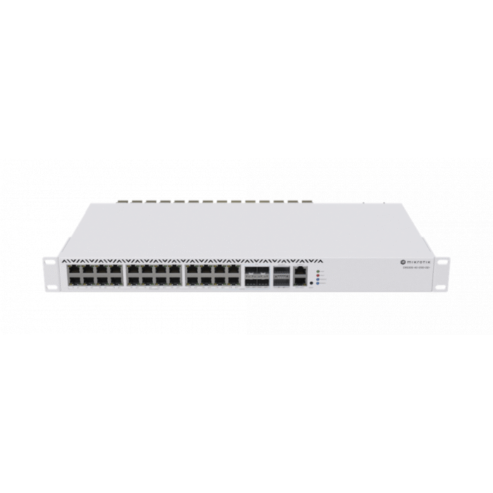 Суич Mikrotik CRS326-4C+20G+2Q+RM, 20x 2.5 Gigabit, 4x COMBO, 2x 40 Gigabit QSFP+ - Image 1