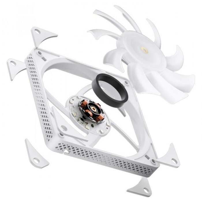 Вентилатор Jonsbo HF1215 Slim PWM, ARGB, 120x120x15, Бял - Image 7