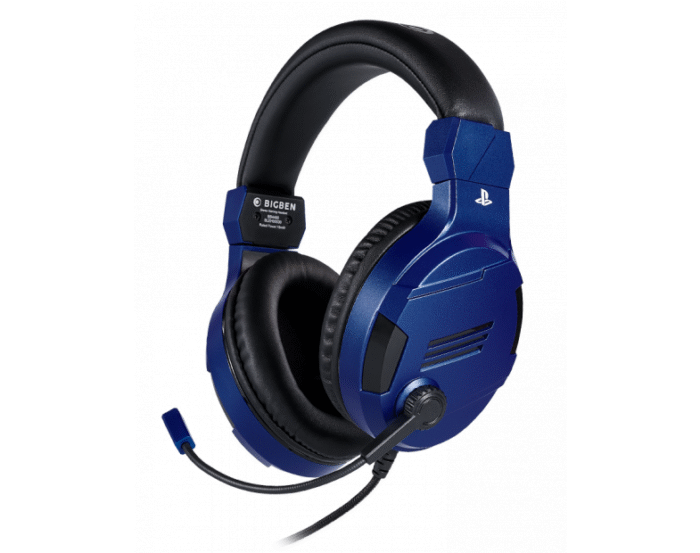 Геймърски слушалки Nacon Bigben PS4 Official Headset V3 Blue, Микрофон, Син - Image 1