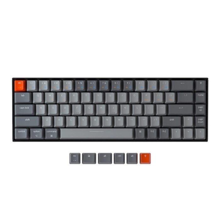 Геймърска Механична клавиатура Keychron K6 Hot-Swappable 65% Gateron Blue Switch RGB LED ABS - Image 1