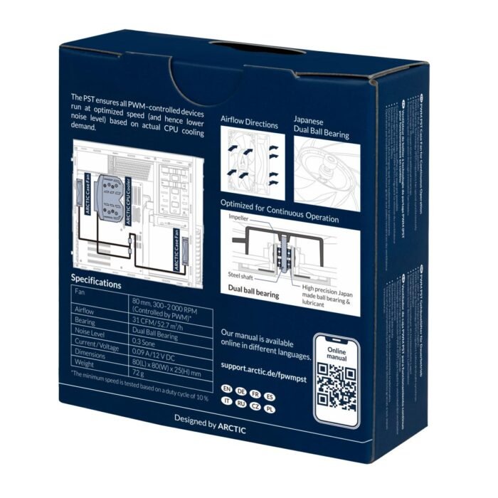 Вентилатор ARCTIC F8 PWM PST CO - Image 5