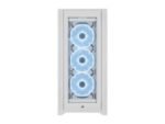 Кутия Corsair iCUE 5000X RGB QL Edition Mid Tower, Tempered Glass, Бяла - Image 2