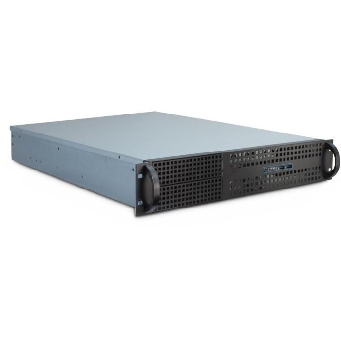 Кутия за сървър InterTech 2U 2129-N - Mini ITX, mATX, μATX, ATX, eATX, SSI EEB, Черна - Image 1
