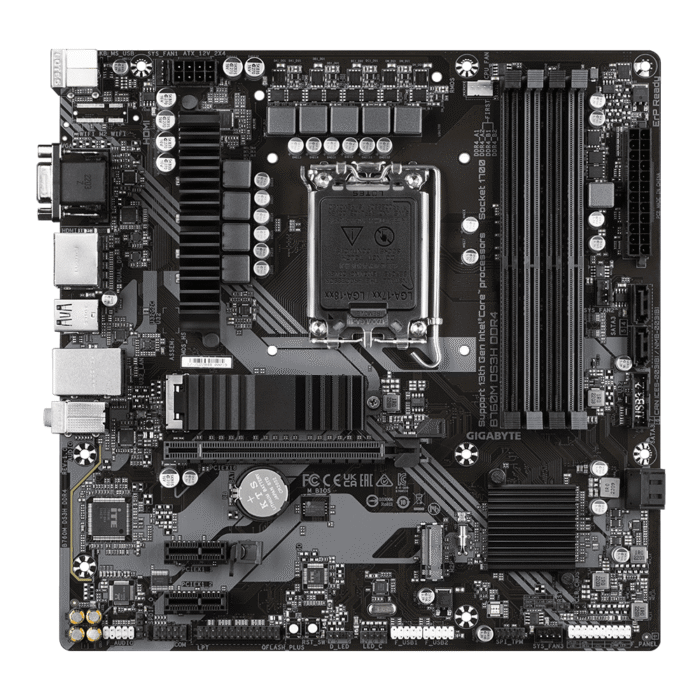 Дънна платка GIGABYTE B760M DS3H, socket 1700, ATX - Image 1
