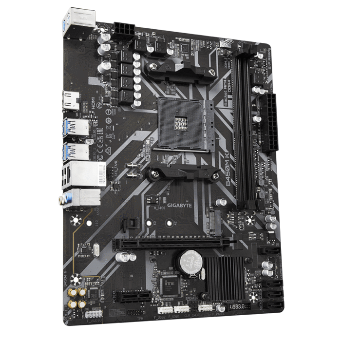 Дънна платка GIGABYTE B450M K Socket AM4 - Image 2