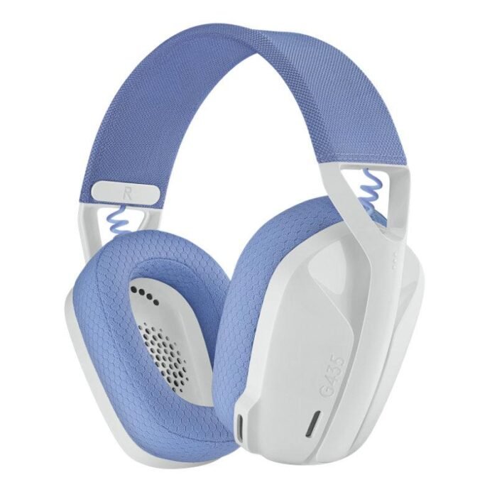 Геймърски безжични слушалки Logitech G435 Lightspeed Wireless, Микрофон, Бял - Image 1