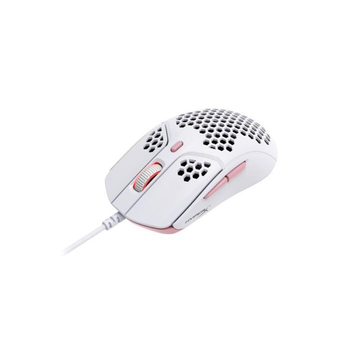 Геймърска мишка HyperX Pulsefire Haste, RGB, USB 2.0, Бял/Розов - Image 2