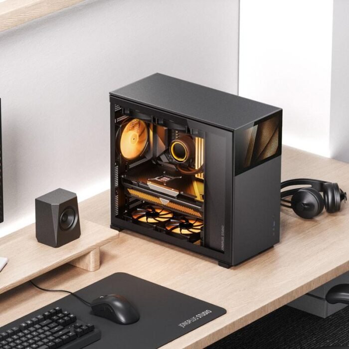 Кутия Jonsbo D41 Screen TG, mATX, Черна - Image 10