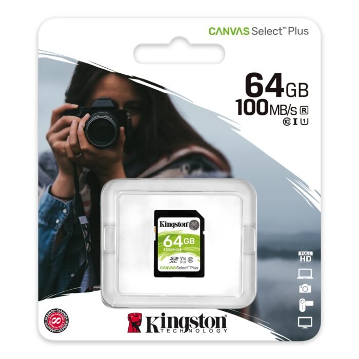 Карта памет Kingston Canvas Select Plus SD, 64GB - Image 1