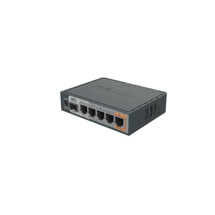 Рутер MiKrotik hEX S - RB760iGS, 5 x 10/100/1000 Mbps, Черен - Image 3