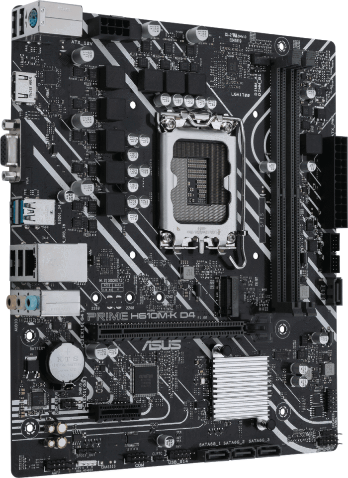 Дънна платка ASUS PRIME H610M-K D4, LGA 1700 mATX - Image 2
