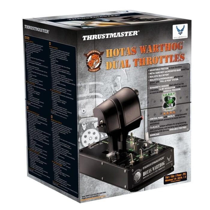 Жичен джойстик,  авиосимулатор Thrustmaster HOTAS Warthog Dual Throttles  за PC, Черен - Image 5