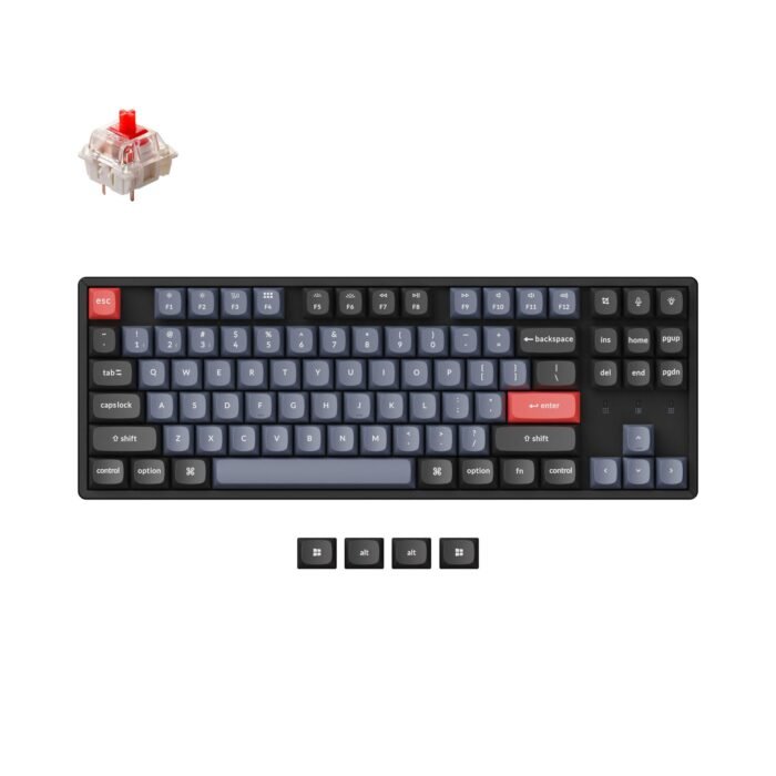 Геймърска механична клавиатура Keychron K8 Pro TKL Gateron G Pro(Hot Swappable) Red Switch RGB Backlight Aluminium Frame - Image 1