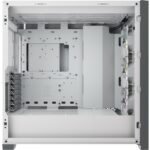 Кутия Corsair iCUE 5000X RGB Mid Tower, Tempered Glass, Бяла - Image 4