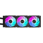 Охладител за процесор Gigabyte AORUS WATERFORCE X II 360 Black, LCD Display - Image 3