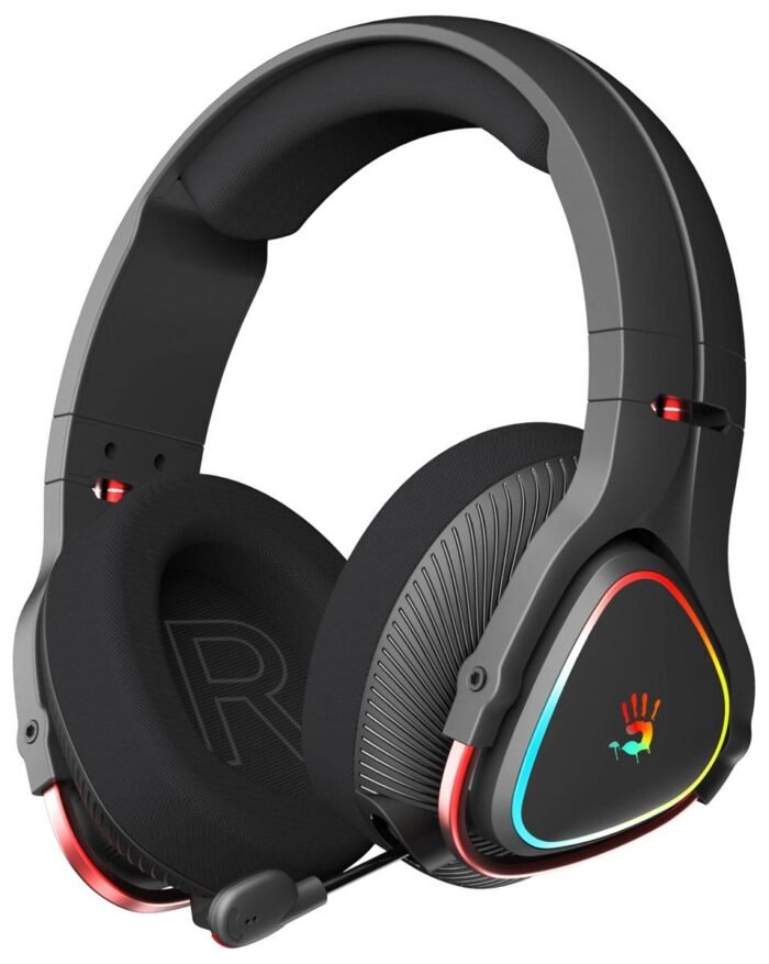 Геймърски безжични слушалки A4TECH Bloody MR710, Bluetooth v5.0, 2.4Ghz, RGB, Микрофон, Черен - Image 1