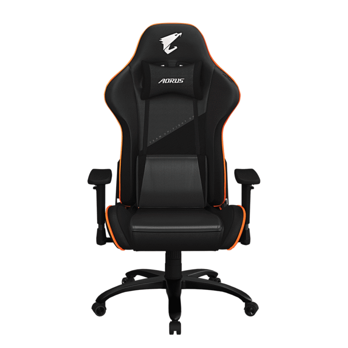 Геймърски стол Gigabyte Aorus AGC310, Черно и Оранжево - Image 1