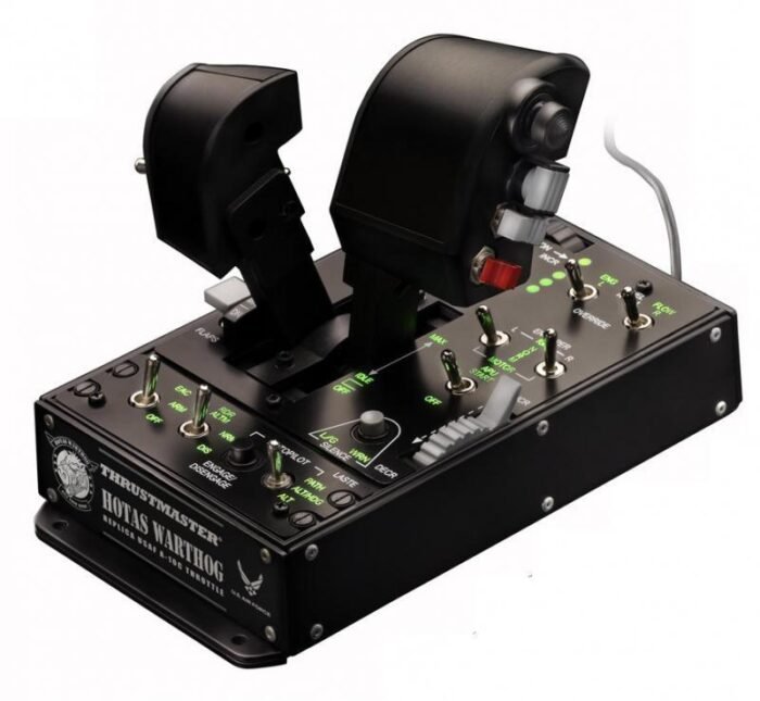 Жичен джойстик,  авиосимулатор Thrustmaster HOTAS Warthog Dual Throttles  за PC, Черен - Image 1