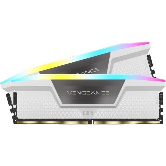 Памет Corsair Vengeance White RGB 32GB(2x16GB) DDR5 5200MHz CMH32GX5M2B5200C40W - Image 1