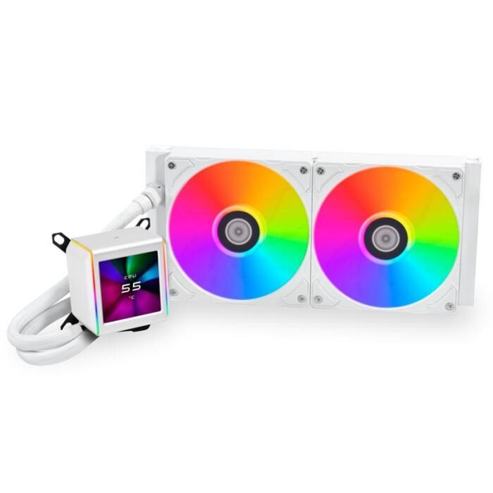 Охладител за процесор Lian Li GALAHAD II LCD 280 ARGB - White - Image 1