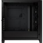 Кутия Corsair iCUE 4000X RGB Mid Tower, Tempered Glass, Черна - Image 4